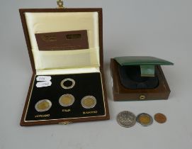 Coins to include cased Lira coins