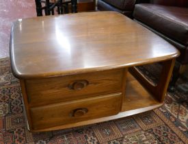 Ercol Pandora coffee table with 2 drawers