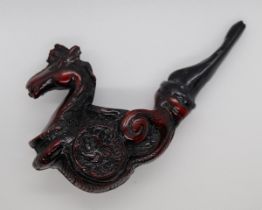 Vintage horse head pipe