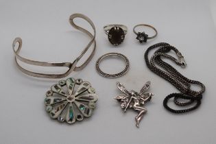 Collection of silver jewellery