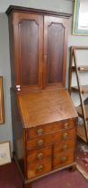 Antique mahogany bureau bookcase