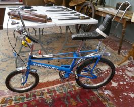 Mk2 Raleigh Chopper in blue in immaculate restored condition