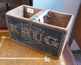 Krug wooden advertising storage box