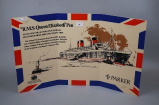 Parker advertising display - Approx size: 72cm x 46cm