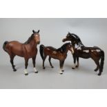 3 Beswick horses