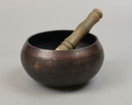 Tibetan Bronze singing bowl