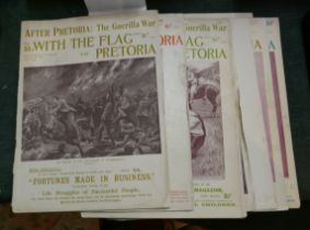 'The Flag to Pretoria' 13 original Boer War magazines