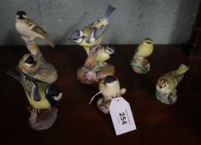 Collection of Royal Worcester birds