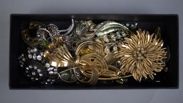 Collection of costume brooches