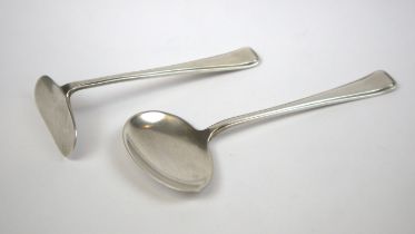Hallmarked silver babies pusher and spoon Birmingham 1933