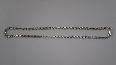 Silver 18 inch belcher chain - Approx weight 36g