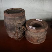 Rope makers sprocket together with antique cider costral