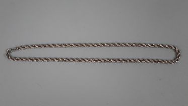 Silver rope chain