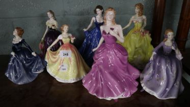 7 Royal Doulton figurines