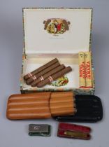 Collection of cigars to include cigar cutter etc