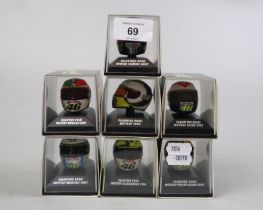 Minichamps Valentino Rossi - 7 helmets 2006 & 2007