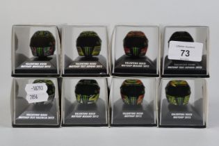 Minichamps Valentino Rossi - 8 helmets 2012 & 2013