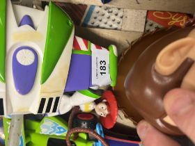 Collection of Toy Story to include a large Woody and Buzz Lightyear