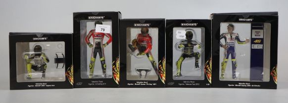 Minichamps Valentino Rossi - Collection of 5 models 2010 & 2011