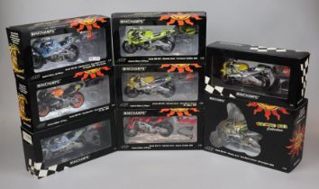 Minichamps Valentino Rossi - Collection of 8 motorcycle models 2000-2001