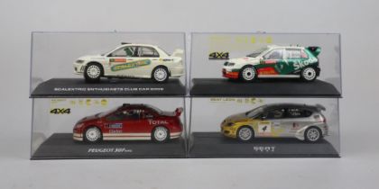 Collection of Scalextric rally cars