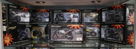 Minichamps Valentino Rossi - Collection of 10 model motorcycles and another from 2004 & 2005