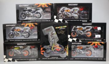 Minichamps Valentino Rossi - Collection of 7 model motorcycles 2002-2003