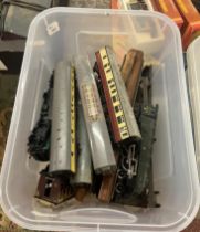 Collection of model trains etc to include Hornby and Tri-ang