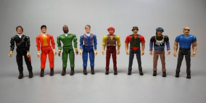 8 A-Team figures 4 main characters & 4 baddies