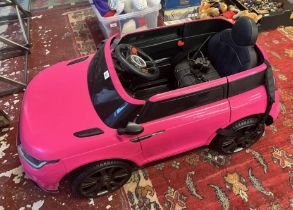 Children’s pink ride on Range Rover in good order