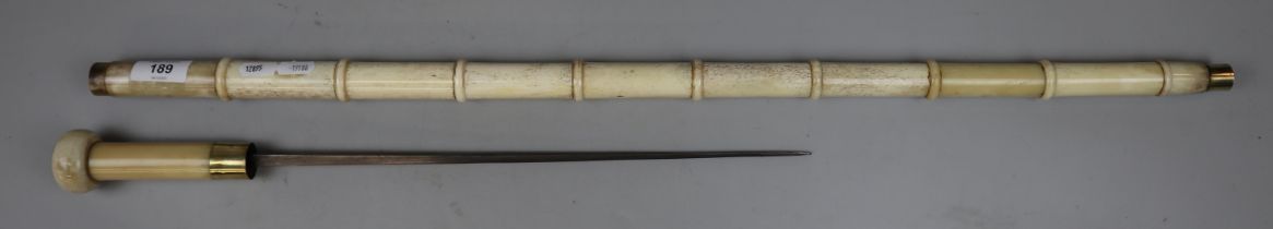 Victorian whalebone swordstick