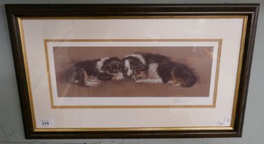 L/E signed print - Puppies