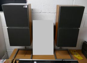 Pair of Bang and Olufson mid century speakers Beovox S55