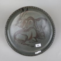 Plate by Dora Barrett together with a catalogue