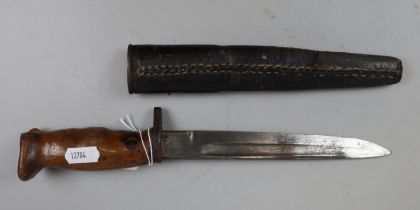 British military dagger in sheath