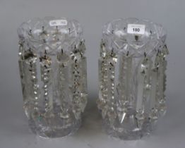 Pair of Victorian luster vases