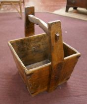 Rustic wooden pail