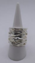 Chunky silver ring