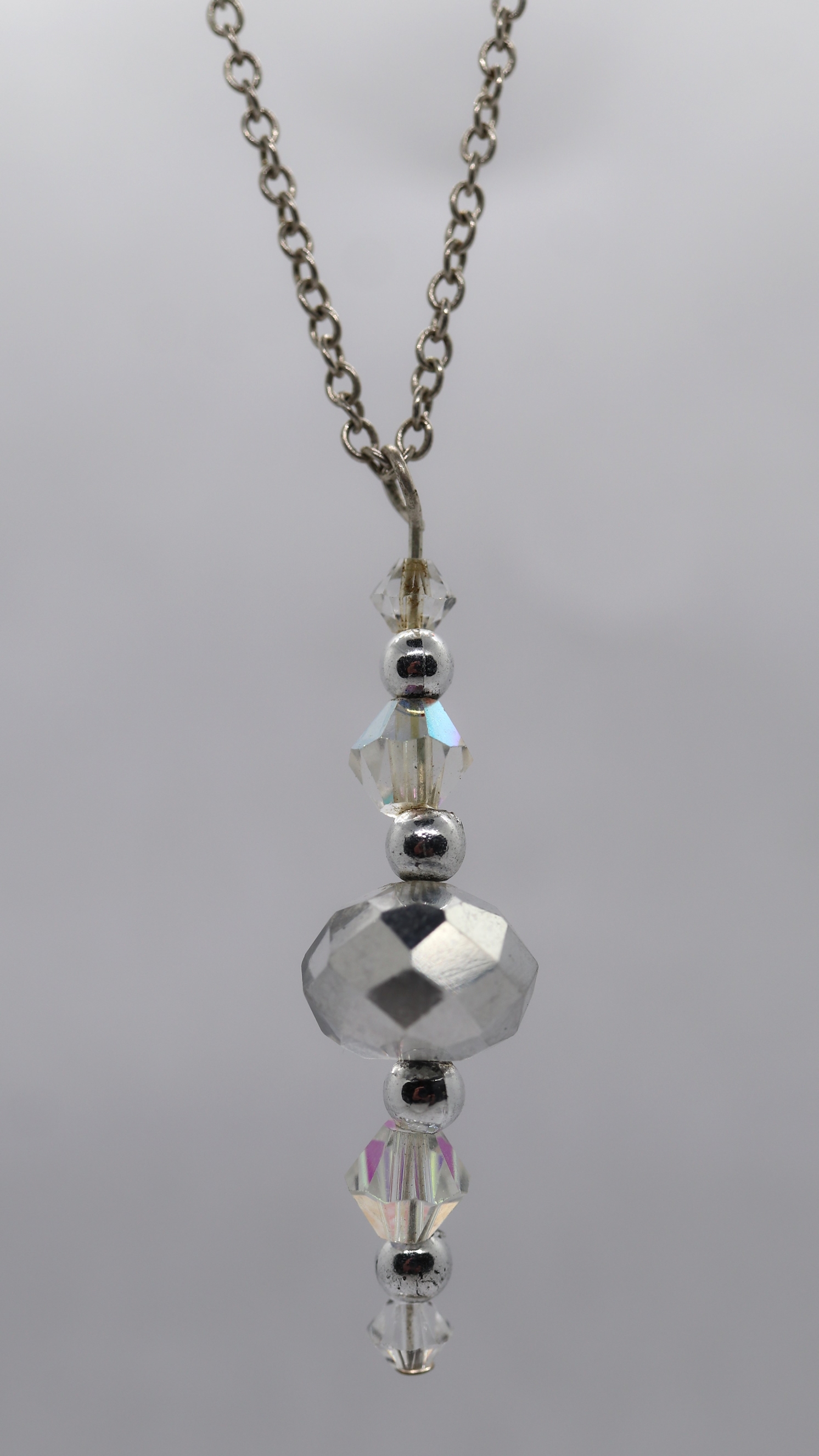 2 silver necklaces with pendants - Image 3 of 3