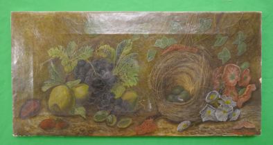 Still life oil on canvas - Signed Oliver Clare - Approx size: 62cm x 31cm