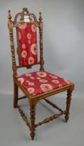 Victorian oak child/doll's chair