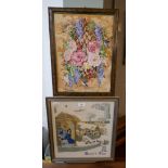 2 framed embroidery's