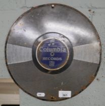 Enamel sign - Columbia records