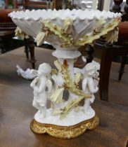 James Shaw ceramic centrepiece adorned with angels