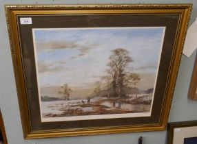 L/E John Trickett print - Hunting scene