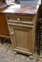 Marble topped pot cupboard