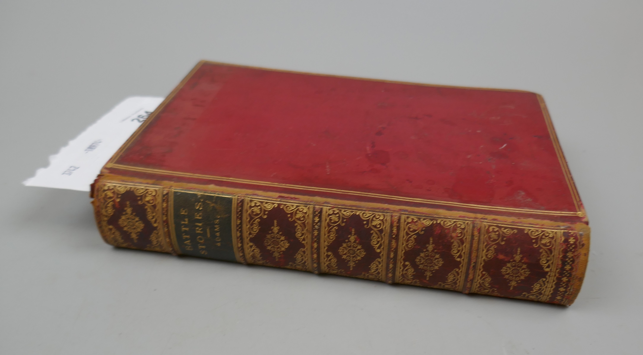 Leather bound book - Battle Stories by W H Davenport Adams