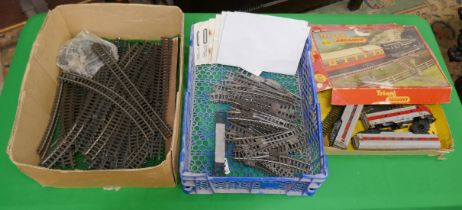 Selection of vintage Tri-Ang train track etc.