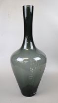 Large glass vase - Approx height: 69cm