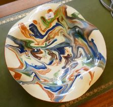 Large studio pottery dish - possibly French